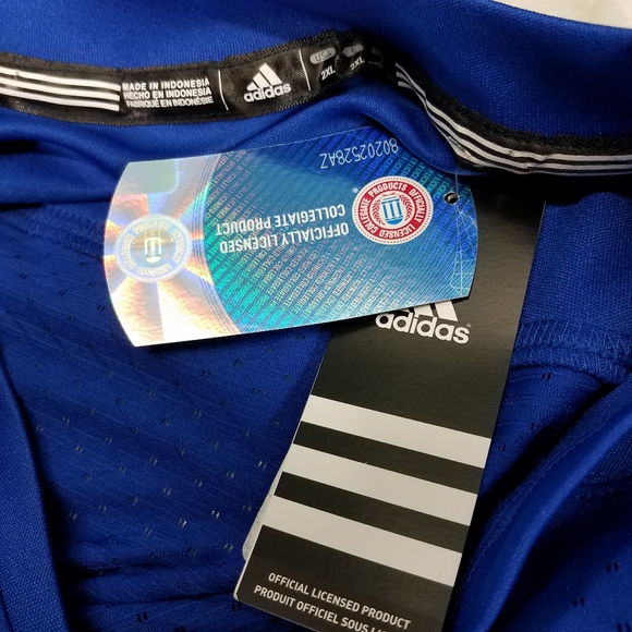 MENS ADIDAS BLANK FOOTBALL JERSEY SZ XXL - Picture 6 of 8